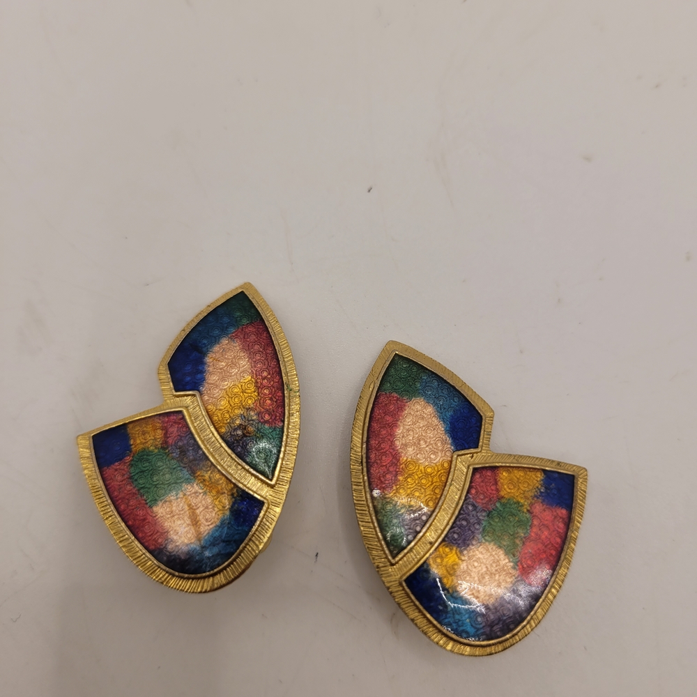 Colorful Geometric Earrings